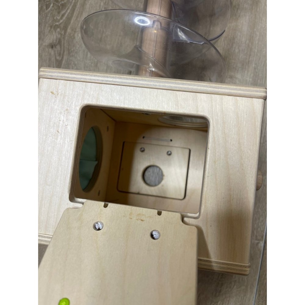 Lovevery Slide and Seek Ball Run tower and wooden rattle set - Picture 6 of 9